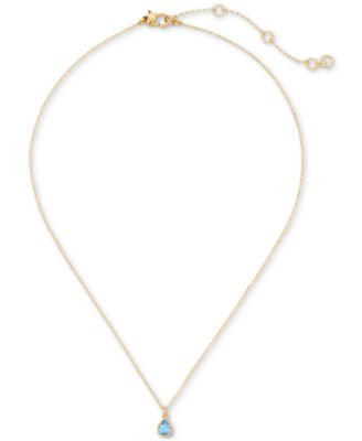kate spade new york - Gold-Tone Bubbly Bezel Mini Pendant Necklace