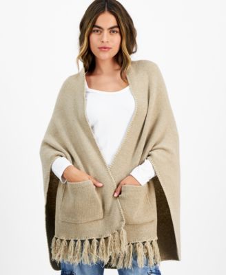 On 34th - Women's Solid Whipstitch Edge Wrap