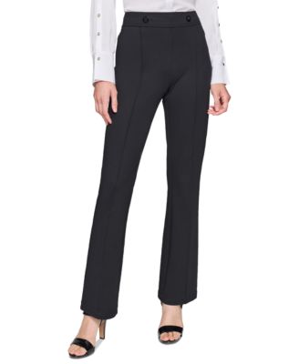 KARL LAGERFELD PARIS - Women's Pull-On Pont&eacute;-Knit Pants