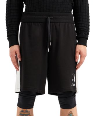 A|X Armani Exchange - Men's Cotton Drawstring 9" Shorts