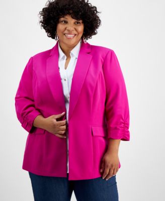 I.N.C. International Concepts - Plus Size 3/4-Sleeve Blazer