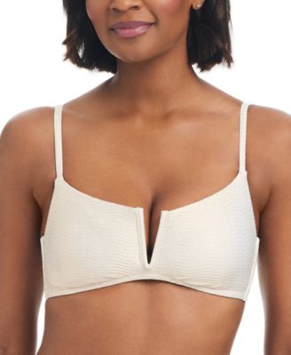 Bar III - Women's V-Wire Bandeau Bikini Top