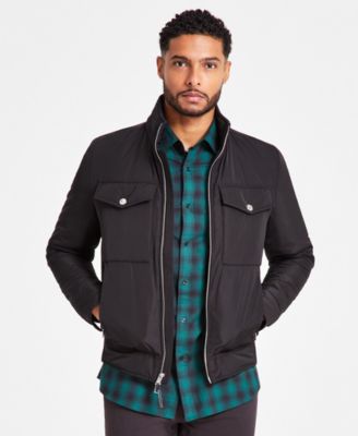 Michael Kors - Men's Quilted Full-Zip Biker Jacket