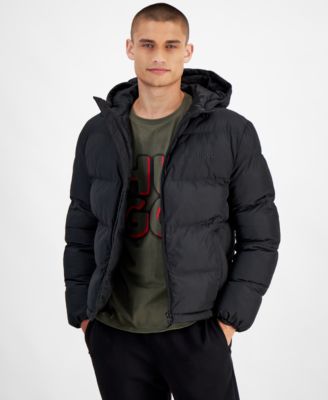 Hugo Boss - Men's Beazly2436 Slim-Fit Quilted Full-Zip Hooded Puffer Jacket