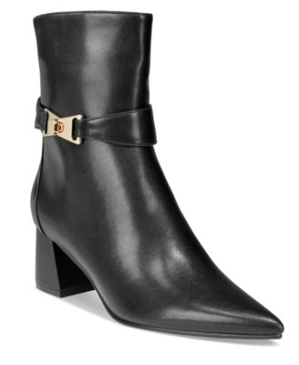 VAILA SHOES - Women's Sabrina Signature-Strap Pointed-Toe Dress Booties