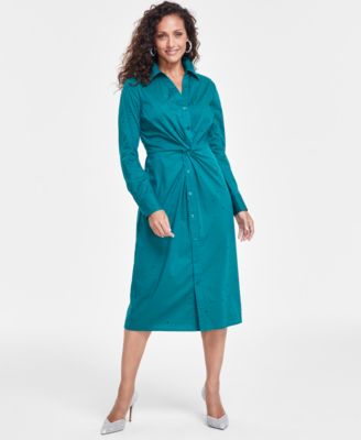 I.N.C. International Concepts - Women's Twist-Front Embellished Dress