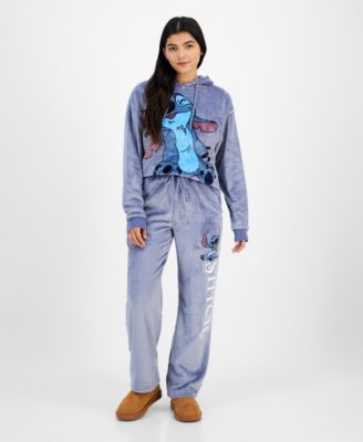 Disney - Juniors' Stitch Velour Sweatpants
