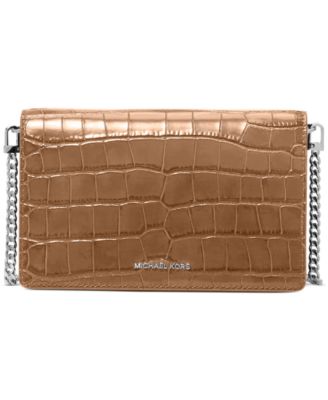 Michael Kors - Small Embossed Leather Flap Chain Crossbody