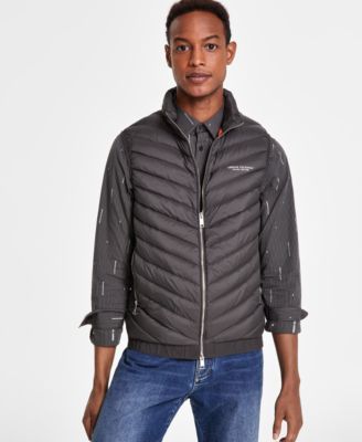 A|X Armani Exchange - Men's Packable Zip-Front Puffer Vest