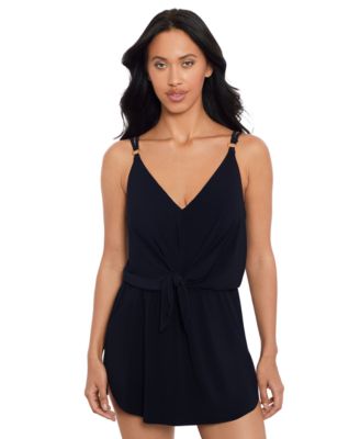 Magicsuit - Women's Tie-Front V-Neck Cover-Up One-Piece