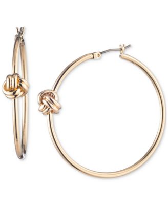 Lauren Ralph Lauren - Medium Knot Hoop Earrings, 1.43"