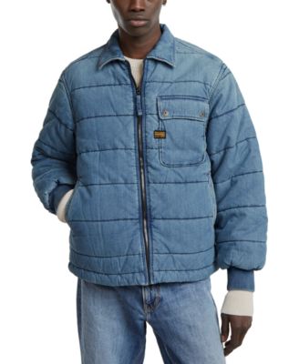 G-Star Raw - Men's Padded Zip-Front Denim Bomber Jacket