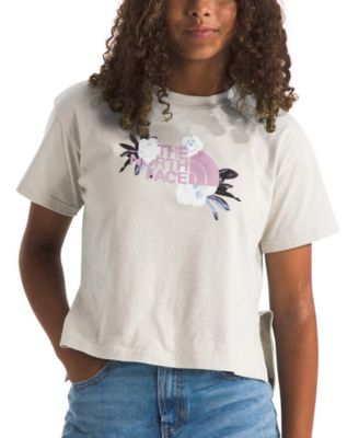 The North Face - Big Girls Winter Flowers Logo Graphic T-Shirt