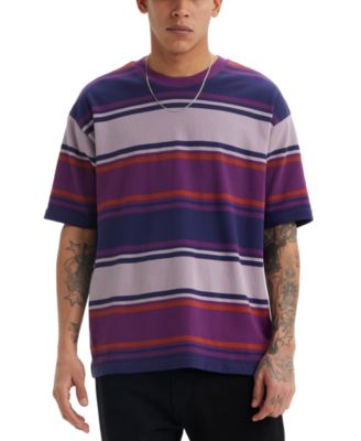 Levi's - Men's Relaxed Fit Short Sleeve Box Stripe Skateboard T-Shirt