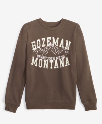Grayson Threads Kids, The Label - Big Boys Bozeman Montana Fleece Graphic Sweatshirt