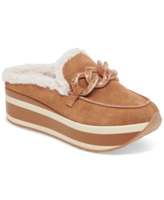 Dolce Vita - Women's Jamey Plush Slip-On Platform Loafers