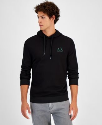 A|X Armani Exchange - Men's Long Sleeve Double Sided Logo Hoodie