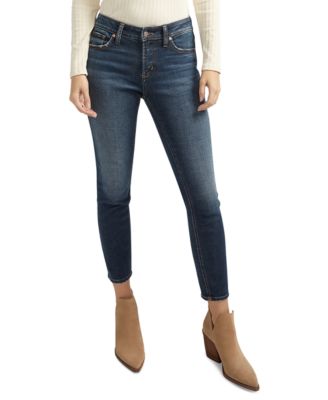 Silver Jeans Co. - Women's Elyse Mid-Rise Comfort-Fit Skinny Jeans