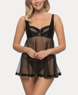 Jezebel - Idol Micro and Tulle Babydoll Set