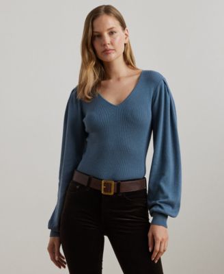 Lauren Ralph Lauren - Petite Blouson-Sleeve Sweater