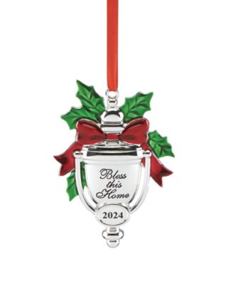 Lenox - 2024 Silver-Plate Bless This Home Ornament