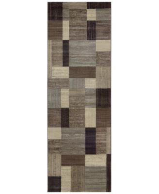 Couristan - Area Rug, Taylor Geometrics Brown-Multi 2'7" x 7'10" Runner Rug
