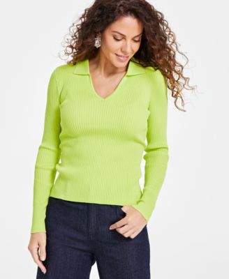 I.N.C. International Concepts - Women's Johnny-Collar Sweater