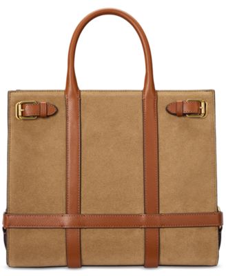 Lauren Ralph Lauren - Devyn Medium Leather and Suede Tote