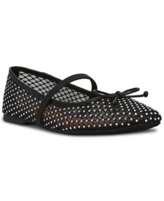 DV Dolce Vita - Women's Maleeya Rhinestone Mesh Bow Ballet FlatsMissing
