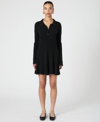 French Connection - Women's Vhari Button-Up Mini Sweater Dress