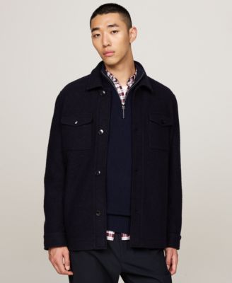 Tommy Hilfiger - Men's Boiled Wool Shirt Jacket