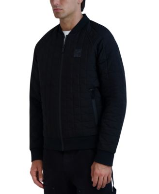 KARL LAGERFELD PARIS - Men's Slim-Fit Quilted Bomber Jacket