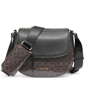 Calvin Klein - Bella Patent Logo Small Crossbody