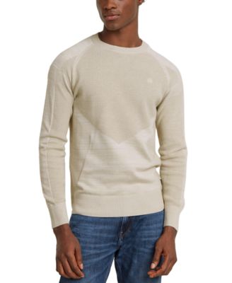 G-Star Raw - Men's 3D Biker Regular-Fit Engineered-Knit Sweater