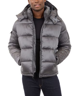 Michael Kors - Men's Heavyweight Metallic Finish Hooded Puffer Jacket
