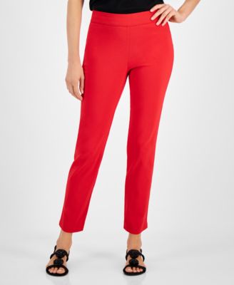 JM Collection - Benglne Stretch Woven Pull-On Pants
