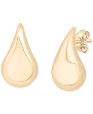 Audrey by Aurate - Puff Teardrop Stud Earrings in Gold Vermeil, Created for Macy's