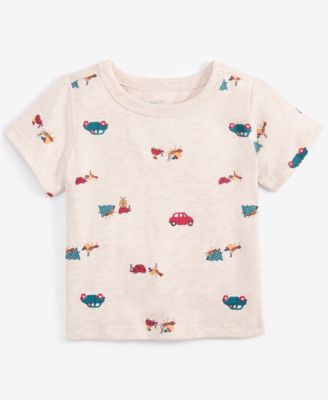 First Impressions - Baby Boys Present Party Printed Short-Sleeve T-Shirt