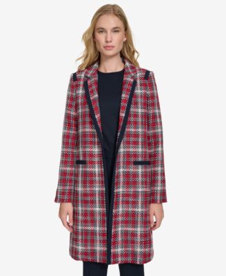 Tommy Hilfiger - Women's Open-Front Tweed Topper Jacket
