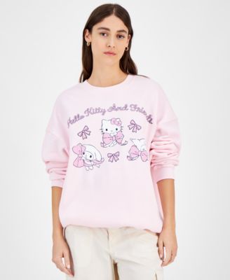 Grayson Threads, The Label - Juniors' Hello Kitty & Friends Bow Graphic Sweatshirt