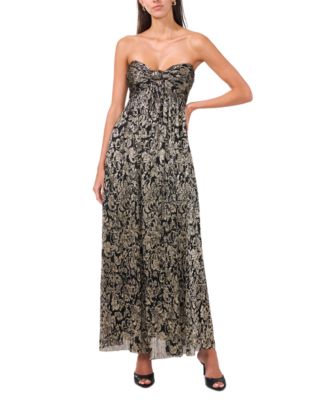 Parker - Women's The Piper Metallic-Print Strapless Maxi Dress