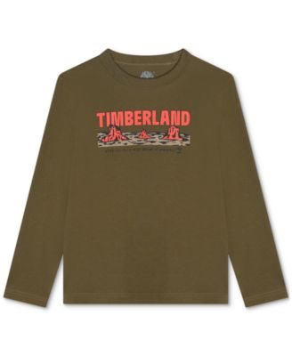 Timberland - Big Boys Long-Sleeve Logo Graphic T-Shirt