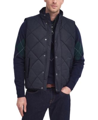 Barbour - Men's Holburn Quilted Full-Zip Brushed Herringbone Vest