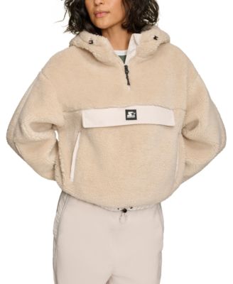 Starter - Women's 1/4-Zip Sherpa Pullover Hoodie