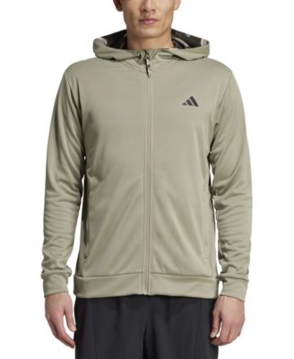 adidas - Men's AEROREADY Camo-Accent Full-Zip Hoodie