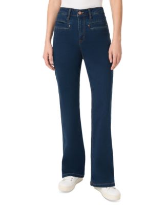 Jones New York - Petite Lexington Mis-Rise Flared-Leg Jeans