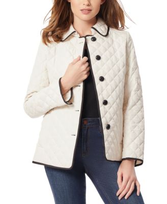 Jones New York - Petite Button-Front Quilted Jacket