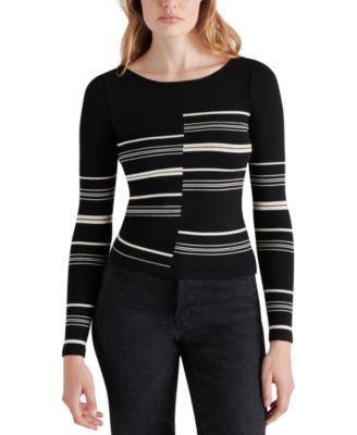 Steve Madden - Women's Joanne Boat-Neck Long-Sleeve Sweater