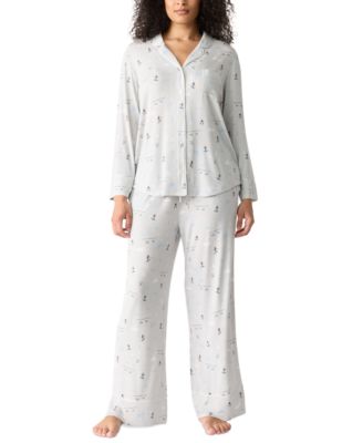 GAP - Women's Jersey Long-Sleeve Pajama Coat Set