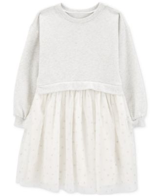 Carter's - Little & Big Girls Long-Sleeve Fleece Dress